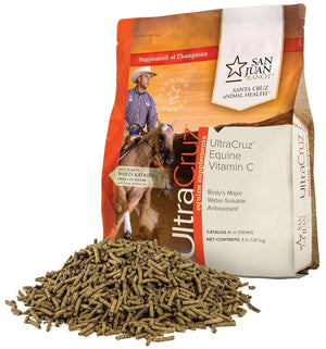 Ultracruz Equine Vitamin C (Ascorbic Acid) Supplement for Horses, 4 Lb, Pellet (32 Day Supply),Sc-516465