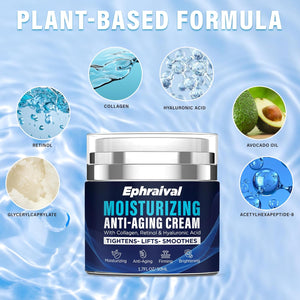 Face Moisturizer Cream with Retinol Anti-Aging: Men'S Face Firming Cream with Collagen - anti Wrinkle Facial Moisturizer Cream - Hyaluronic Acid for Mens Dry Skin Day & Night 1.7 Fl Oz