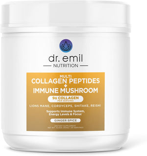 DR. EMIL NUTRITION Collagen Peptides Powder plus Gut Health Supplement - Collagen Powder for Women with Colostrum & Probiotics for Gut Support & Immunity - Collagen Supplements for Hair, Skin & Nails