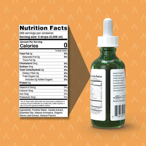 Sweetleaf Stevia Liquid Sweet Drops - Hazelnut Flavored Drops, Stevia Liquid Sweetener, Zero-Calorie, Sugar-Free Syrup Alternative for Keto Coffee, Baking, Shakes, 2 Fl Oz