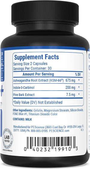 Pescience Erase Pro +, Natural Testosterone Booster, Cortisol Blocker, and anti Estrogen PCT Supplement, 30 Day Cycle