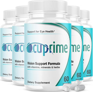 IDEAL PERFORMANCE (5 Pack) Ocuprime for Eyes Supplement Vision Pills (300 Capsules)