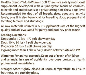 Healthy Breeds Pharaoh Hound Multivitamin Soft Chew for Dogs 180 Count