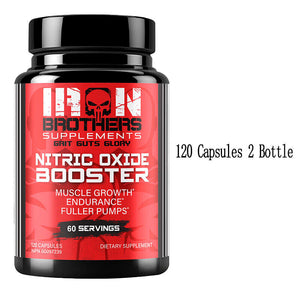 L-Arginin 120 Capsules Nitric Oxide, Testosteron Booster, Men'S Health Support