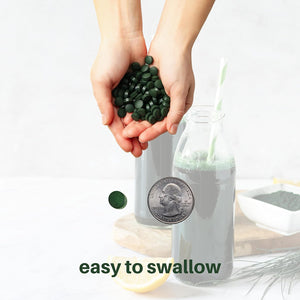 Organic Spirulina Supplement, 3000MG per Serving, Approx. 720 Tablets (4 Month Supply), Rich in Prebiotics & Proteins, Vegan, Superfood, Premium Spirulina Pills Organic