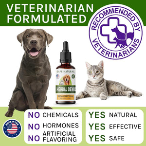 Аdrеnаl Balance for Dogs and Cats - Cushings Treatment for Pets, Аdrеnаl Support W/Ashwagandha, Licorice Root, Rhodiola Rosea – Best Cushings Treatment for Dogs - 2Oz Harmony Herbal Drops