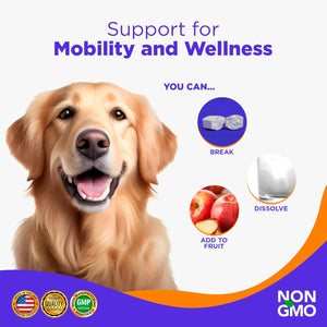 Jack & Milo Organic Cranberry Supplement for Dogs, Dog UTI Incontinence, Kidney and Bladder Control - Cranberry & Antioxidants - Bladder Control for Dogs, USA Made-Non GMO - 120 Tablets