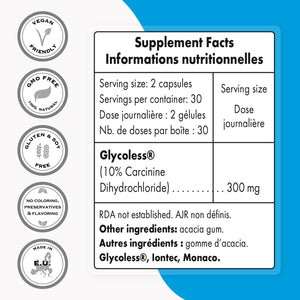 '- Carcinine 300Mg per Day (Patented) - Stable L-Carnosine Supplement | Non-Gmo & Gluten Free - 60 Vegetarian Capsules