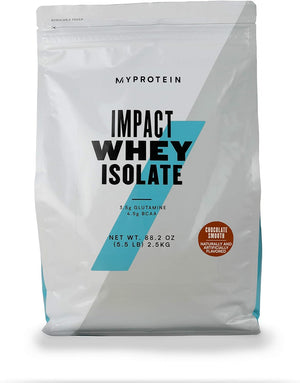 Myprotein® - Impact Whey Isolate - Whey Protein Powder - Naturally Flavored Drink Mix - Daily Protein Intake for Superior Performance - Chocolate (5.5 Lbs, Pack of 1)