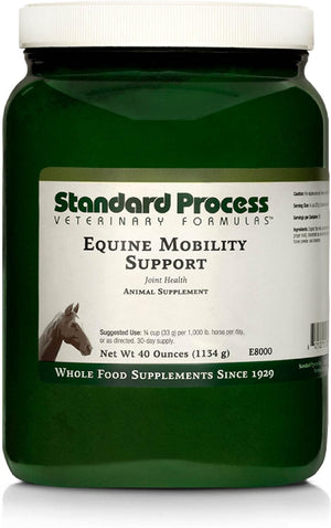 Standard Process Equine Mobility Support - Whole Food Horse Supplies for Antioxidant, Flexibility and Joint Support - Joint Supplement with Ginger Root, Glucosamine Sulfate, Chondroitin Sulfate - 40Oz