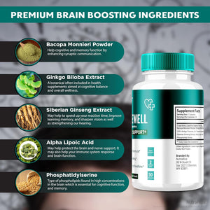 Truewell Capsules, Nerve Support Neuropathy Supplement, All Natural Body Support Formula, Maximum Strength Vitamin Pills 1000 MG, True Well Official Reviews (60 Capsules)