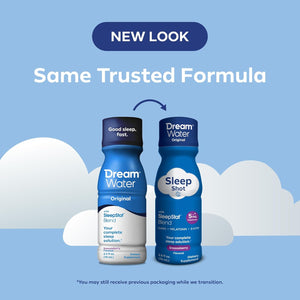 Dream Water Sleep Aid Supplement Liquid Shots; Melatonin 5Mg, GABA, 5-HTP; 2.5 Oz, Sleep Aids for Adults, Snoozeberry Flavor, 16-Count