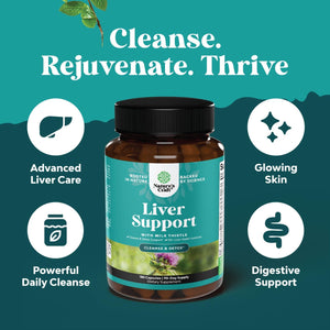 Natures Craft Bundle of Liver Cleanse and Detox & Repair Formula - Herbal Liver Support Supplement and Advanced Bile Salt TUDCA Supplement for Gallbladder Kidney and Liver Support