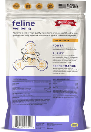 The Missing Link Feline Superfood Supplement Powder 6Oz Bag, Veterinarian Formulated, Balanced Omega 3 & 6 for Healthy Skin & Coat, Digestion, Immunity & Overall Cat Health