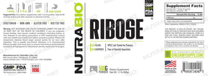 Nutrabio Ribose Supplement for a Healthy Heart and Energy Boost, 500G of Powder