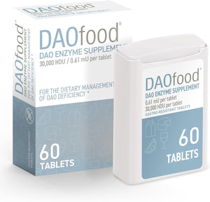 DR Healthcare Daofood - Dietary Management of DAO Deficiency - Dispenser 60 Mini Gastro-Resistant Tablets - DAO Enzyme