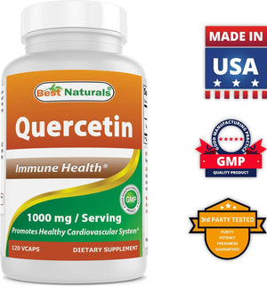 Best Naturals Quercetin 1000 Mg/Serving 120 Veggie Capsules (120 Count (Pack of 1))