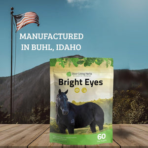 Silver Lining Herbs Bright Eyes - Supports Horse Eye Health - Maintains Normal Mineral Levels for Horse'S Eyes - Natural Herbs Supporting Long Term Equine Eye Health - 1 Lb Bag