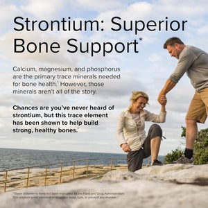 Terry Naturally Strontium - 60 Capsules - Supports Bone Strength & Density - Non-Gmo, Gluten Free, Kosher - 30 Servings