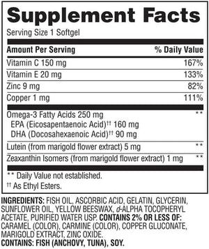 Vision Formula 50+ Soft Gels Dietary Supplement, 50 Count