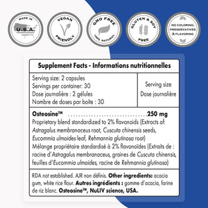 '- Bone Health Supplement (100% Plant Based & Patented) - Strong Bones & Bone Density Supplement | Non-Gmo & Gluten Free - 60 Vegetarian Capsules