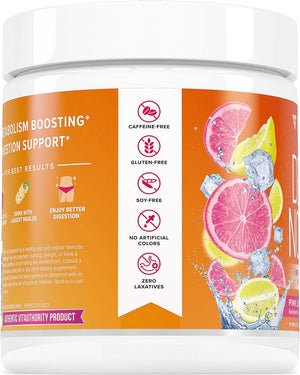 Detox Cleanse for Weight Loss Belly Fat | anti Bloat Digestive Health Clean Colon Gut Detox for Women | Slimming Invigorating Blend | Bloating and Constipation Relief | Pink Lemonade Flavor 50 Serving