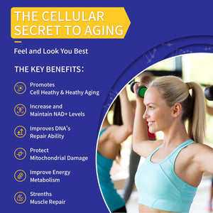 Liposomal NAD+ Supplement 800Mg with TMG 300Mg, Max Absorption Actual NAD+ Supplement(Not a Precursor for Cell Energy, Healthy Aging and Muscle Repair 60 Capsules