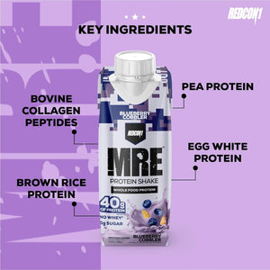 REDCON1 MRE Ready to Drink Protein Shakes, Salted Caramel - Protein Drinks with Whole Food Sources - Sugar Free RTD Shake Formulated to Fuel Athletes at Any Time (12 Pack)