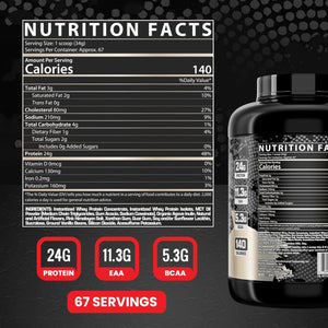 Nutrex Research Whey Protein Powder, Vanilla HMB 1000 MG | Supports Muscle Recovery,