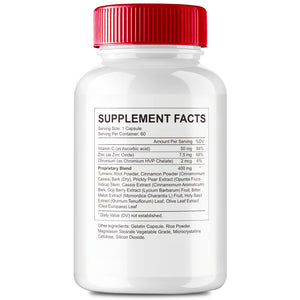 (5 Pack) Gluco Premium Capsules Blood Formula Supplement Support (300 Capsules)