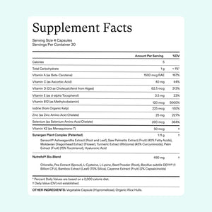 Nutrafol Women'S Vegan Hair Growth Supplements, Dermatologist Recommended, Plant-Based, Ages 18-44, Clinically Tested for Visibly Thicker, Stronger Hair - 2 Month Supply, 1 Bottle, 1 Pouch