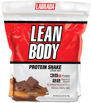 Labrada Nutrition Lean Body Hi-Protein Meal Replacement Shake, Chocolate, 2.47 Pound Tub(Pack of 1)
