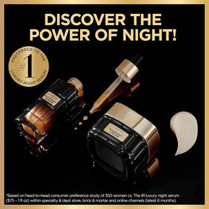 L'Oreal Paris Age Perfect Anti-Aging Midnight Face Serum 1 Oz + Midnight Cream 1.7 Oz, Smooths Wrinkles & Firms Skin + Eye Cream & Serum Sample