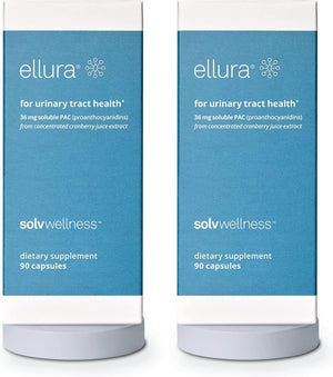 Ellura Solv Wellness Clinically Proven Cranberry Supplement: Get Ahead of Utis with 36Mg of 100% Bioavailable PAC, 30 Capsules