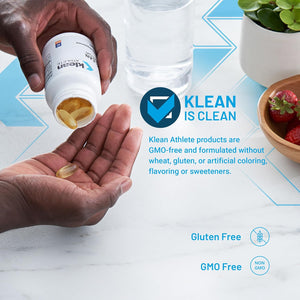 Klean ATHLETE Klean DHA - DHA Supplement for Athletes - Supports Heart & Brain Health* - Omega 3 Fish Oil - with EPA & DHA - Non-Gmo & Gluten Free - 60 Softgels