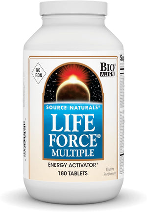 Source Naturals Life Force Multiple No Iron Energy Activator Complete Bio-Aligned Daily Vitamin - 90 Tablets