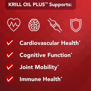Krill Oil plus Supplement - 90 Krill Omega-3 Softgels Researched & Approved by Dr. Bill Rawls - Astaxanthin Supplement for Heart, Liver & Brain Health