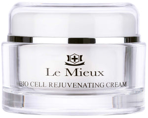 Le Mieux Bio Cell Rejuvenating Cream - Triple Peptide Facial Moisturizer with Hyaluronic Acid, Squalane & Rose Hip, Night & Day Cream for Face & Neck, No Parabens or Sulfates (1.75 Oz / 52 Ml)