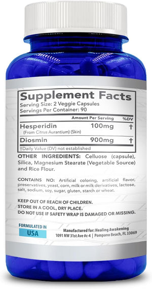 Hesperidin plus 1000Mg per Serving (180 Vegetarian Capsules)