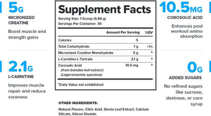 LEGION Recharge Post Workout Drink - Micronized Creatine Monohydrate Natural Post Workout Recovery Drink - Muscle Builder & Recovery Booster Post Workout Supplements (Sour Candy, 30 Servings)