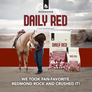 Daily Red Crushed Loose Minerals | Mineral Salt + Electrolyte Supplement for Horses (25LB Refill Bag)