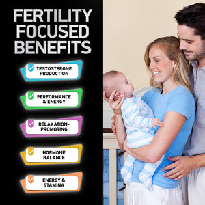 Male Fertility Supplements and Fadogia Agrestis Tongkat Ali Complex - Fertility and Energy Support Bundle