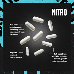 Animal Nitro 44 Packs Essential Amino Acids and BCAA Greens 30 Count Chlorophyll Antioxidant Immune Support
