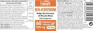 '- Beta-Ecdysterone 1000 Mg per Day - Sport & Endurance - Promote Muscle Mass & Recovery for Athletes | Non-Gmo & Gluten Free - 60 Vegetarian Capsules