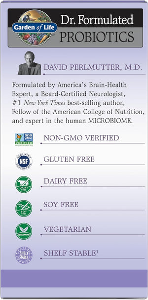 '- Dr. Formulated Probiotics Once Daily Prenatal - Acidophilus and Bifidobacteria Probiotic Support for Mom and Baby - Gluten, Dairy, and Soy-Free - 30 Vegetarian Capsules
