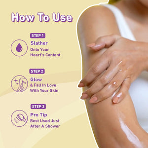 Plum Vanilla Body Oil with Avocado Oil, Coconut Oil & Carrot Seed Oil, 100% Pure Moisturizing Oil, Detoxifying, Omega-3 Fatty Acids, Vitamins A, D, E for Nourishing, Paraben & Silicone Free, 6.7 Fl Oz