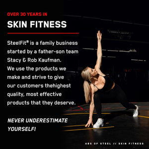 Steelfit Abs of Steel | Heat-Activated Maximum Definition Cream | 30-45 Days of Supply | Skin Firming Lotion for Sculpting Abs | L-Carnitine Supplement | Pre & Post Workout for Men & Women