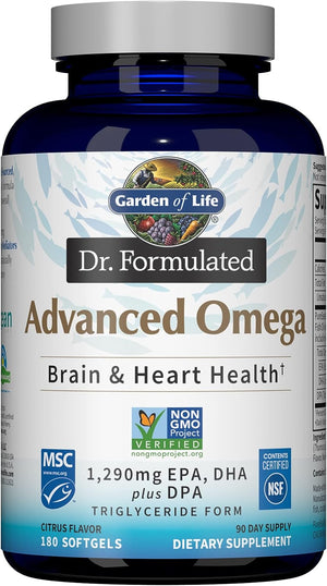 Garden of Life Omega-3 Fish Oil 1,290Mg + Men'S Organic Multivitamin, 60 Tablets