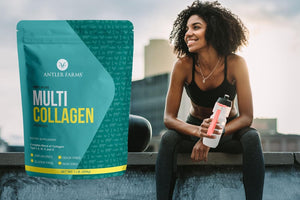 Antler Farms - Multi Collagen Protein Powder - 5 Types (I, II, III, V, and X) 100% Pure Hydrolyzed Collagen Peptides for Men and Women - Bioavailable, Rapid Absorption - Unflavored - 1 Lb