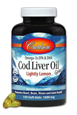 Cod Liver Oil, Lightly Lemon, 150 Soft Gels